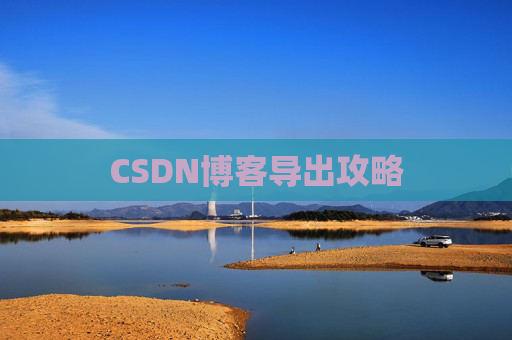 CSDN博客导出攻略